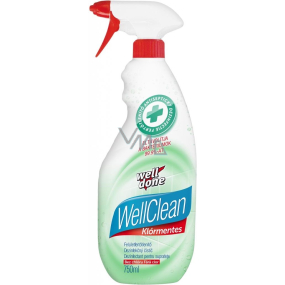 Well Done Well Clean univerzální dezinfekční čistič bez chlóru rozprašovač 750 ml