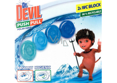 Dr. Devil Polar Aqua Push Pull WC blok bez košíku 2 x 20 g