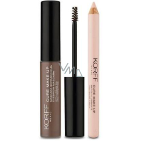 Korff Cure Make Up Eyebrow Kit řasenka na obočí 02 Medium 4 ml + tužka na obočí, kosmetická sada