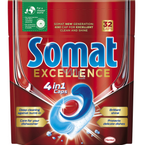 Somat Excellence 4v1 tablety do myčky nádobí 32 kusů