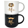 Nekupto Párové hrnky Mr. & Mrs. 2 x 350 ml