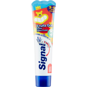 Signal Kids Fruits Gold 3-6 let zubní pasta pro děti 50 ml