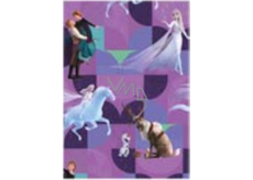 Ditipo Dárkový balicí papír 70 x 200 cm Vánoční Disney Ledové království fialový