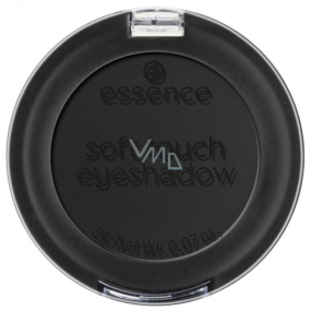 Essence Soft Touch mono oční stíny 06 Pitch Black 2 g