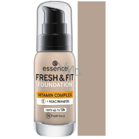 Essence Fresh & Fit tekutý make-up s vitamínovým komplexem 10 Fresh Ivory 30 ml