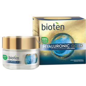 Bioten Hyaluronic Gold vyplňující noční krém pro zralou pleť 50 ml