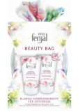 Fenjal Miss Floral Fantasy sprchový gel 75 ml + tělové mléko 75 ml + kosmetická taštička, kosmetická sada