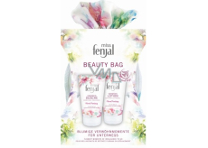 Fenjal Miss Floral Fantasy sprchový gel 75 ml + tělové mléko 75 ml + kosmetická taštička, kosmetická sada
