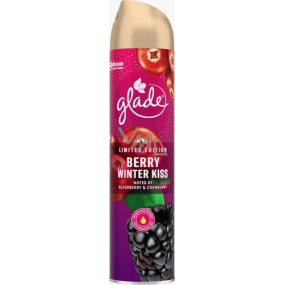 Glade Berry Winter Kiss s vůní ostružin a brusinek osvěžovač vzduchu sprej 300 ml
