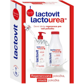 Lactovit Lactourea regenerační tělové mléko 400 ml + regenerační sprchový gel 500 ml, kosmetická sada