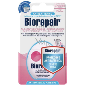Biorepair Expanding voskovaná expandující zubní nit, plochá 30 m