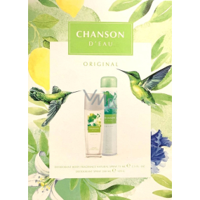 Chanson d Eau Original parfémovaný deodorant sklo pro ženy 75 ml + deodorant sprej 200 ml, dárková sada pro ženy