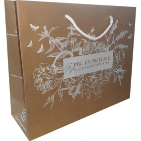 Jeanne en Provence Papírová taška hnědá 30 x 24 x 10cm