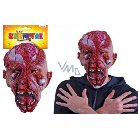 Rappa Halloween Maska rozpáraná hlava pro dospělé 1 kus
