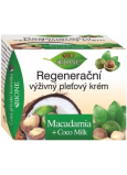 Bione Cosmetics Macadamia + Coco Milk regenerační výživný pleťový krém pro všechny typy pleti 51 ml