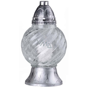 Bolsius Lampa skleněná Koule stříbrná 27 cm 90 g