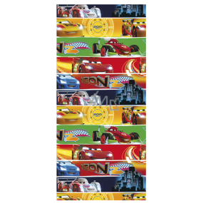 Zoewie Dárkový balicí papír 70 x 200 cm Disney barevné pruhy - Auta