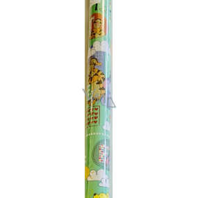 Zoewie Dárkový balicí papír 70 x 200 cm Disney zelený - Medvídek Pú
