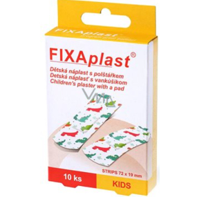 Fixaplast Kids voděodolná náplast pro děti 72 mm x 19 mm 10 kusů