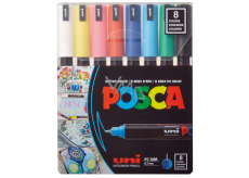 Posca Univerzální sada akrylátových popisovačů 0,7 - 1 mm Základní barvy 8 kusů PC-1MR