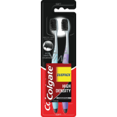 Colgate High Density Charcoal měkký zubní kartáček 2 kusy, duopack