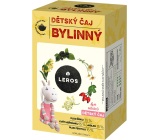 Leros Dětský čaj bylinný vyvážená bylinná směs se šípkem a heřmánkem vhodná k doplnění pitného režimu našich nejmenších 20 x 1,8 g