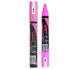 Uni Mitsubishi Chalk Marker křídový popisovač fluo-růžový 1,8-2,5 mm, PWE-5M