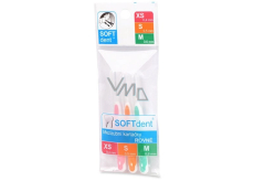 Soft Dent mezizubní kartáček zahnutý XS - M, 0,4 - 6 mm 3 kusy