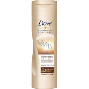 Dove Nourishing Visible Glow Self-Tan Lotion samoopalovací tělové mléko Medium-Dark Skin 250 ml