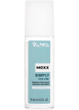 Mexx Simply for Him parfémovaný deodorant sklo pro muže 75 ml