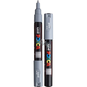 Posca Univerzální akrylátový popisovač 0,7 - 1 mm Šedá PC-1M