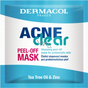 Dermacol Acneclear Peel-off mask čisticí slupovací pleťová maska 8 ml