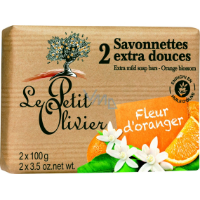 Le Petit Olivier Pomerančový květ extra jemné toaletní mýdlo s přírodními extrakty 2 x 100 g
