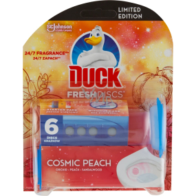 Duck Fresh Discs Cosmic Peach WC gel pro hygienickou čistotu a svěžest Vaší toalety 36 ml