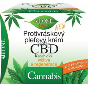 Bione Cosmetics CBD Kanabidiol protivráskový pleťový krém 51 ml