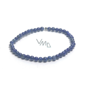 Lapis Lazuli náramek elastický přírodní kámen, kulička 4 mm / 16 - 17 cm, kámen harmonie