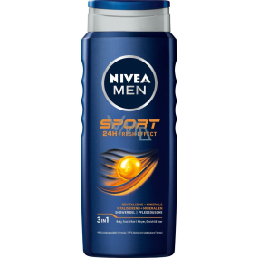 Nivea Men Sport 3v1 sprchový gel na tělo, tvář a vlasy 250 ml