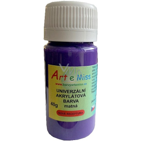 Art e Miss Univerzální akrylátová barva matná 42 Tmavá fialová 40 g