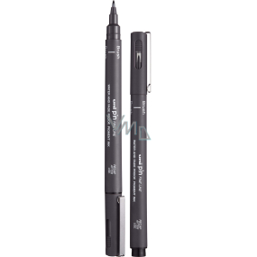 Uni Pin Fine Line liner štětcový voděodolný Tmavě šedý PINBR-200