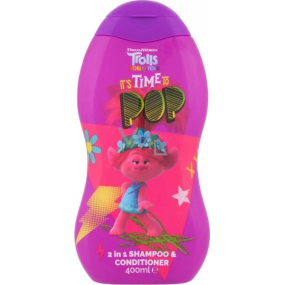 Trollové World Tour 2v1 šampon a kondicionér pro děti 400 ml