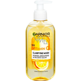 Garnier Skin Naturals Vitamin C čisticí pleťový gel pro mdlou a unavenou pleť 200 ml dávkovač