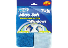Duzzit Microfibre Cloth for Windows mikroutěrka na čištění oken 2 kusy