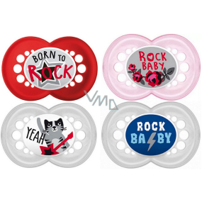 Mam Rock´n´Roll silikonové ortodontické šidítko 6+ měsíců různé vzory a barvy 1 kus