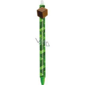 Colorino Gumovatelné pero zelené Kostka hnědá, modrá náplň 0,5 mm