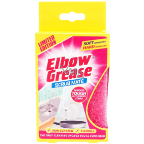 Elbow Grease Pink čistící houbička do domácnosti na různé povrchy 13 x 9 cm 1 kus