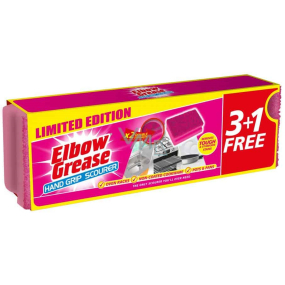 Elbow Grease Pink houbička na nádobí 9,5 x 7 cm 4 kusy