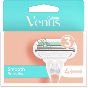 Gillette Venus Smooth Sensitive náhradní hlavice 4 kusy pro ženy