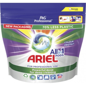 Ariel All-in-1 Pods Color gelové kapsle na barevné prádlo 80 kusů