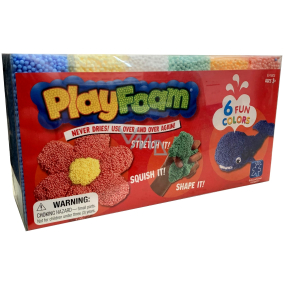 EP Line Play Foam pěnová modelína ve tvaru kuliček 6 x 20 g, doporučený věk 3+
