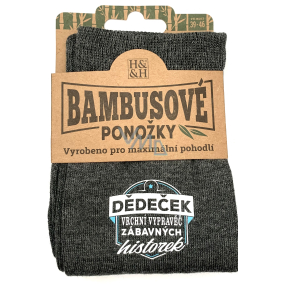 Albi Bambusové ponožky Dědeček, velikost 39 - 46
